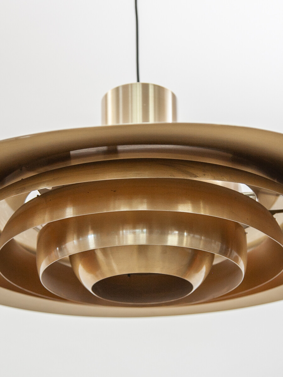 Brass P376 Pendant KF2 designed by Fabricius & Kastholm,1970s