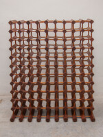 Impressing Wine rack in solid teak by Richard Nissen for Nissen Langaa.