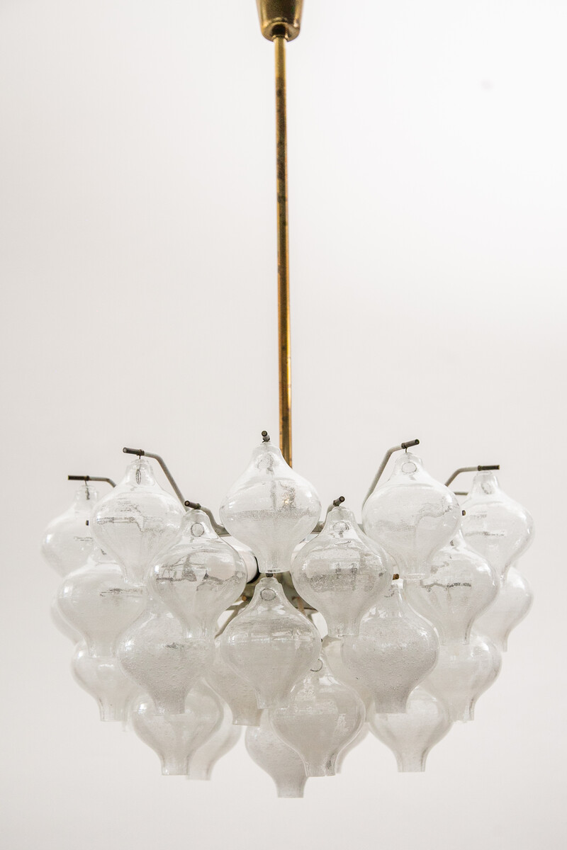 Kalmar,Onion Shaped Glass Chandelier.