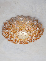 Palwa Jewel-Like Faceted Crystals Ceiling Light, Wall light, Set of Two, Germany