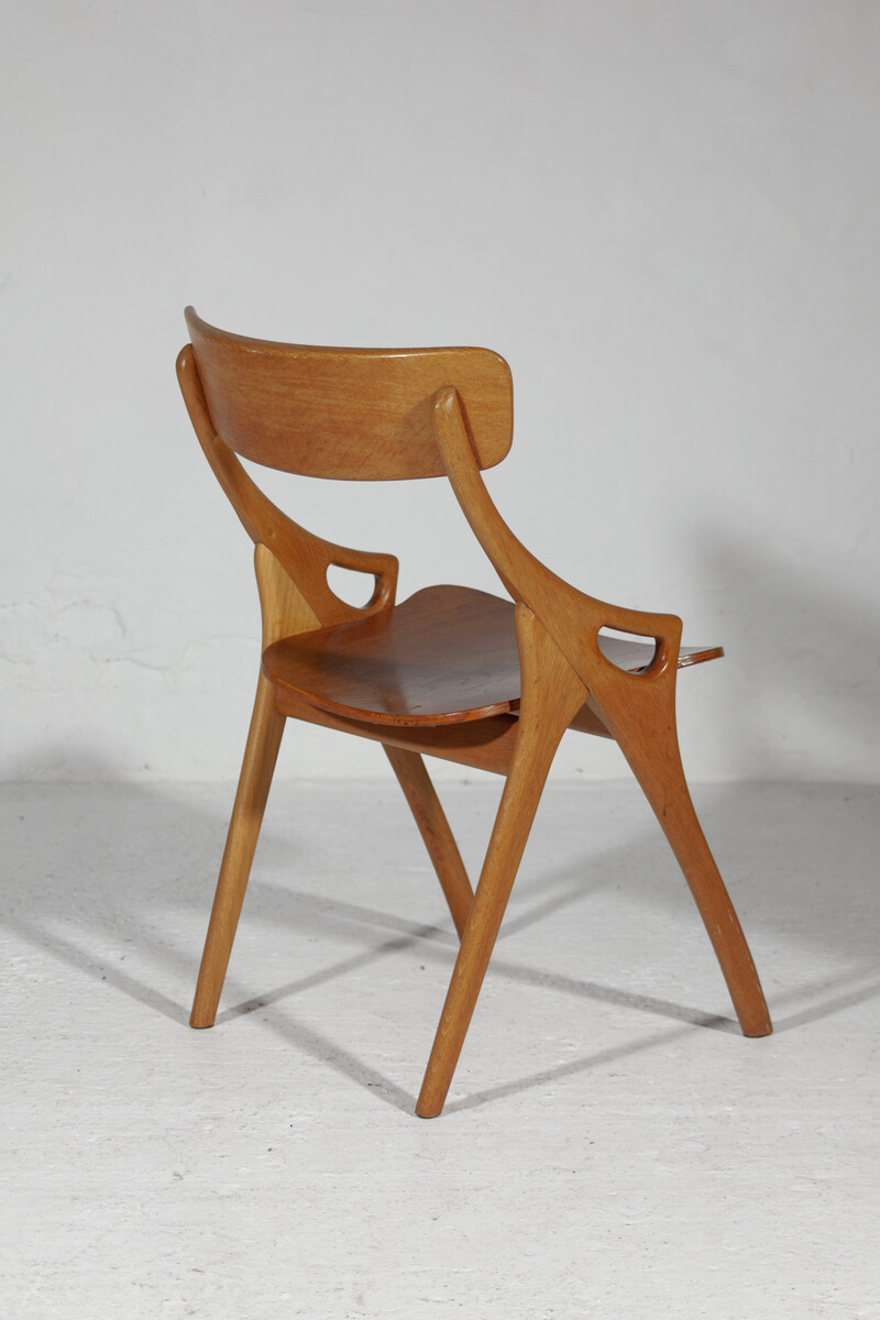 Set of Four Dining Chairs Designed by Arne Hovmand Olsen for Mogens Kold