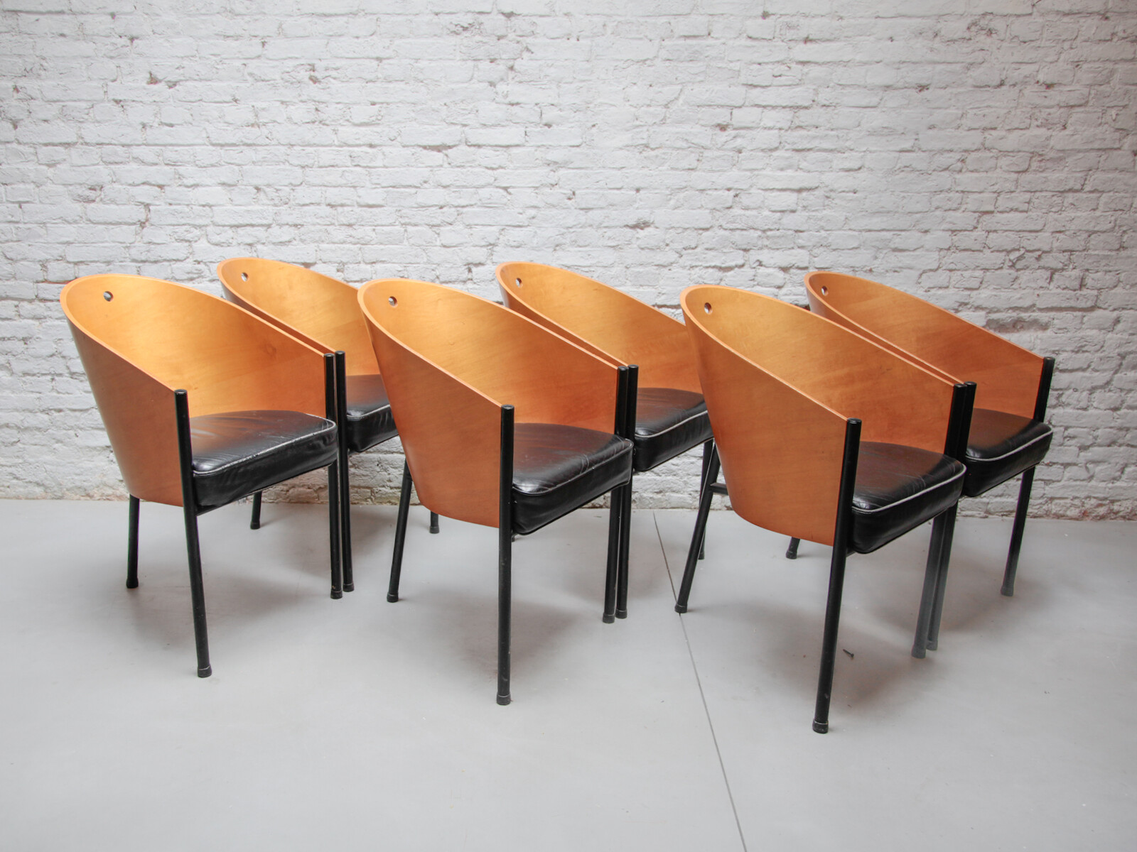 Set of six 1980s 'Costes' Dining-Chairs by Philippe Starck for Driade, Italy