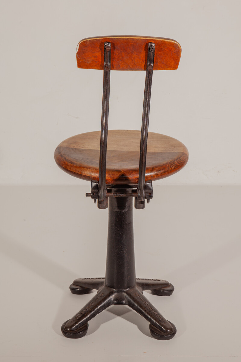 Set of Six Singer Chairs Industrial 1900 