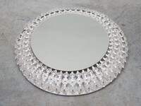 Stejnar Round Glass Flower Mirror