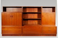 Teak Midcentury Modern Wall Unit, 1960s